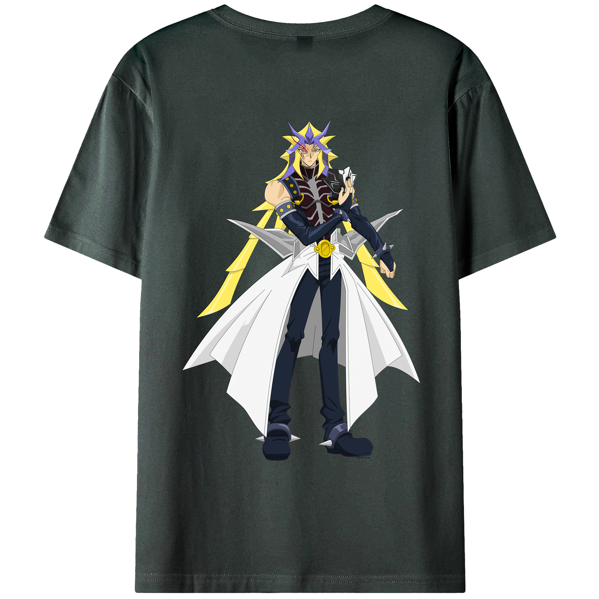 （画像用） 遊☆戯☆王 Yu-Gi-Oh! 綿100％ メンズ半袖Tシャツ（バックプリント） 通気性